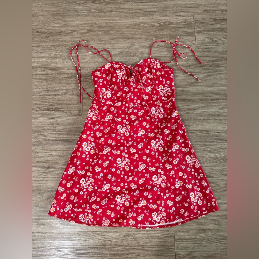 Princess Polly Red Floral Mini Dress